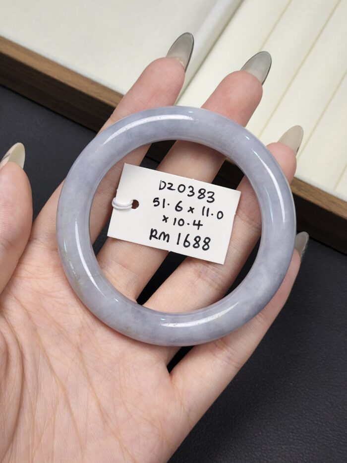 2026/03/1000148522-scaled.jpg Size 51.6 Lavender Burmese Jade Bangle (DZ0383)