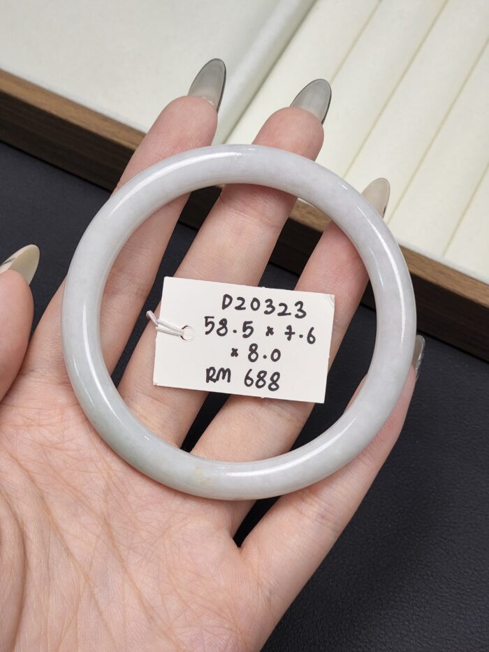 2026/03/1000148541-scaled.jpg Size 58.7 White Moonlight Burmese Jade Bangle (DZ0323)