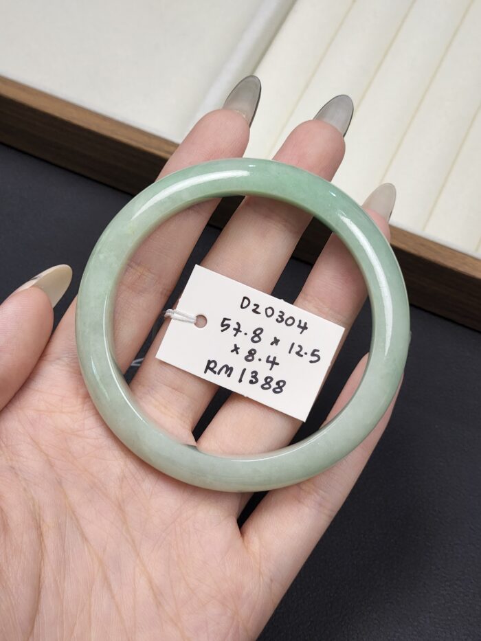 2026/03/1000148778-scaled.jpg Size 57.8 Apple Green Burmese Jade Bangle (DZ0304)
