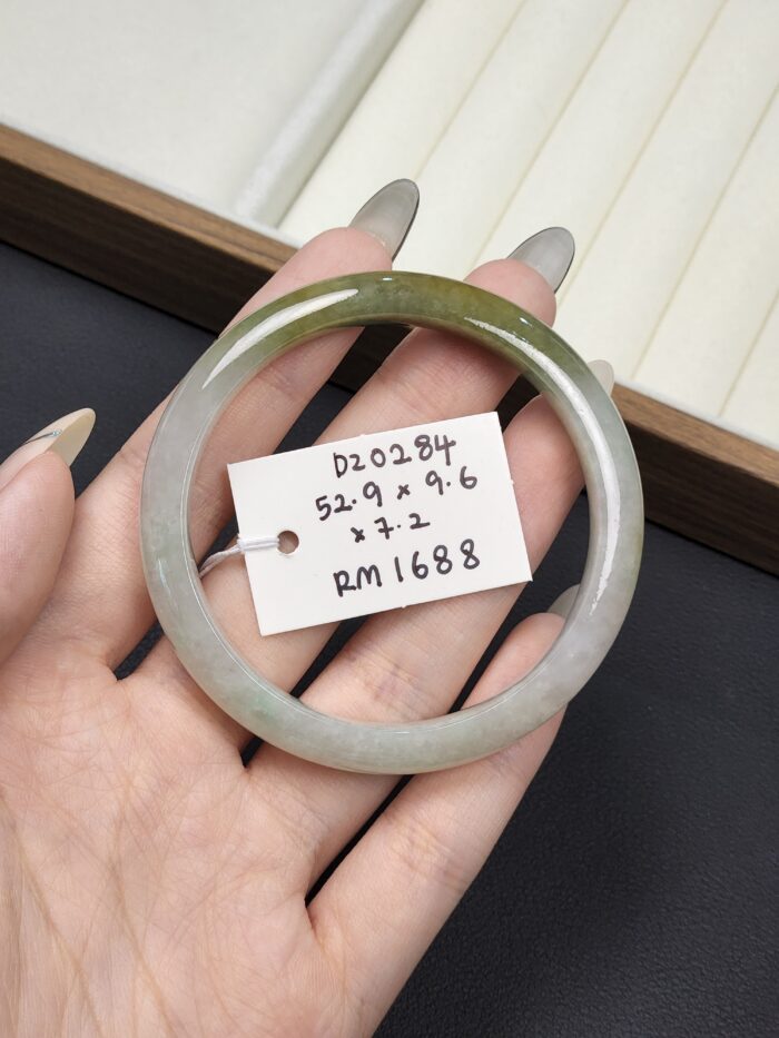 2026/03/1000148854-scaled.jpg Size 52.9 Half Bowl Yellow with White Burmese Jade Bangle (DZ0284)