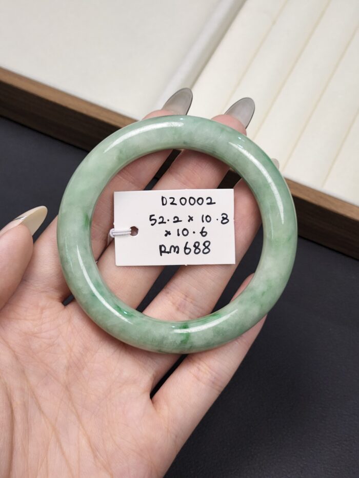 2026/04/1000148923-scaled.jpg Size 52-54 Light Apple Green Burmese Jade Bangle (DZ0002)